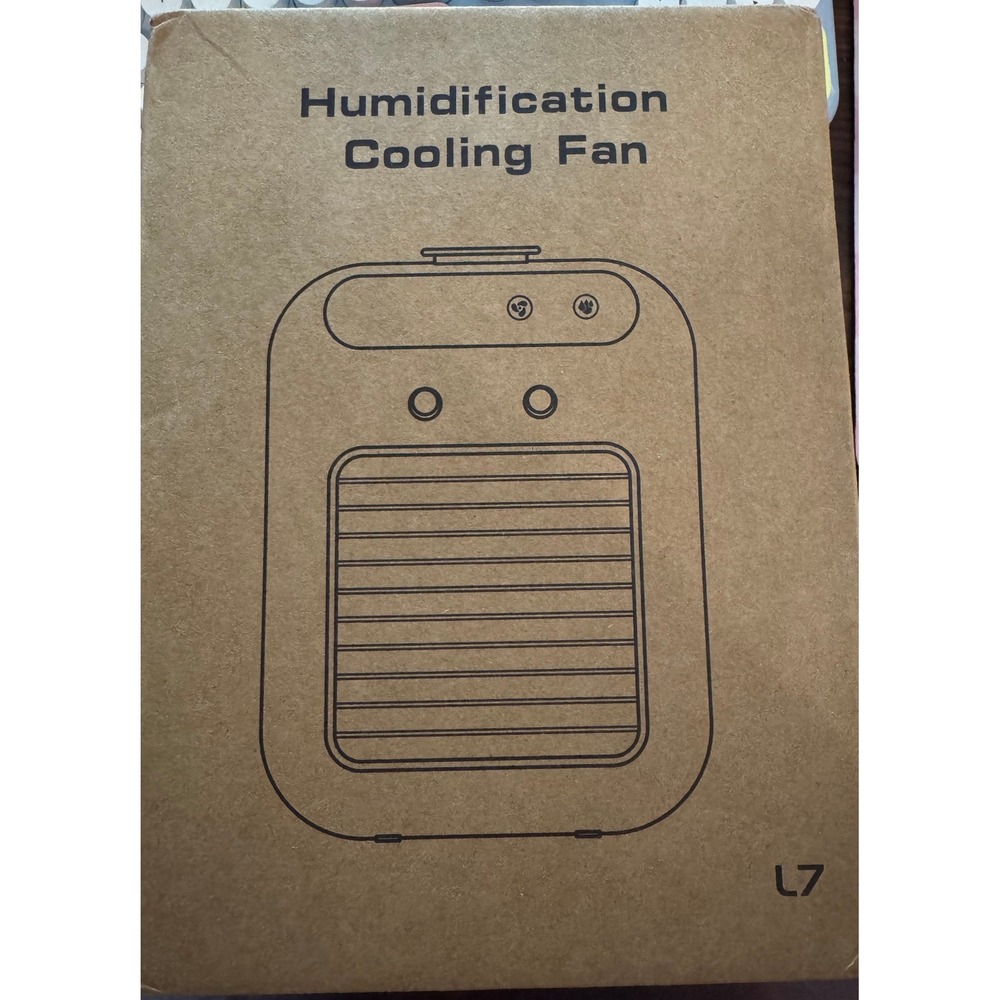 NIB | BougeRV Humidification Desktop Cooling Fan L7 - White